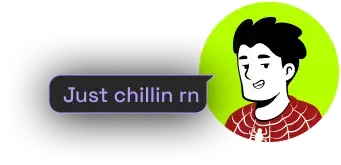 Male chatting
